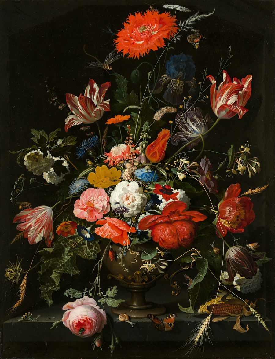Pintura floral para inspirar una visita a una exposición